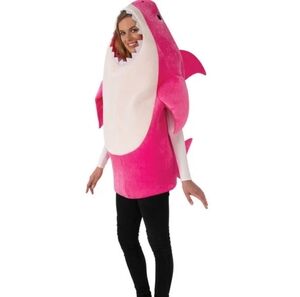 Mommy Shark From Baby Shark Costume One Size Halloween Party Outfit Pink Fall